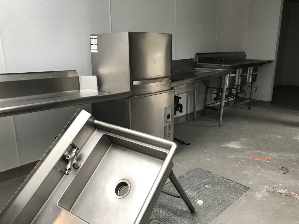 A combination of new & used kitchen equipment is being installed!