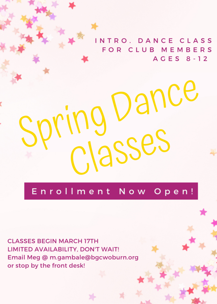 Spring Dance Classes Registration Open Now! James L. McKeown Boys